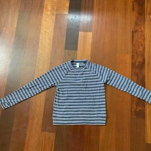 Athleta Girl Stripy Long Sleeve Shirt Size Girls 8-10